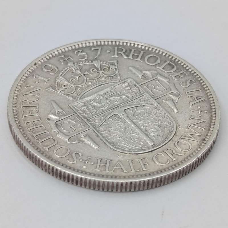 1937 Southern Rhodesia silver half crown