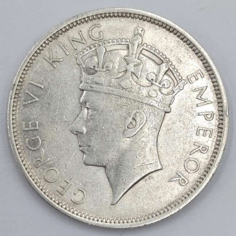 1937 Southern Rhodesia silver half crown