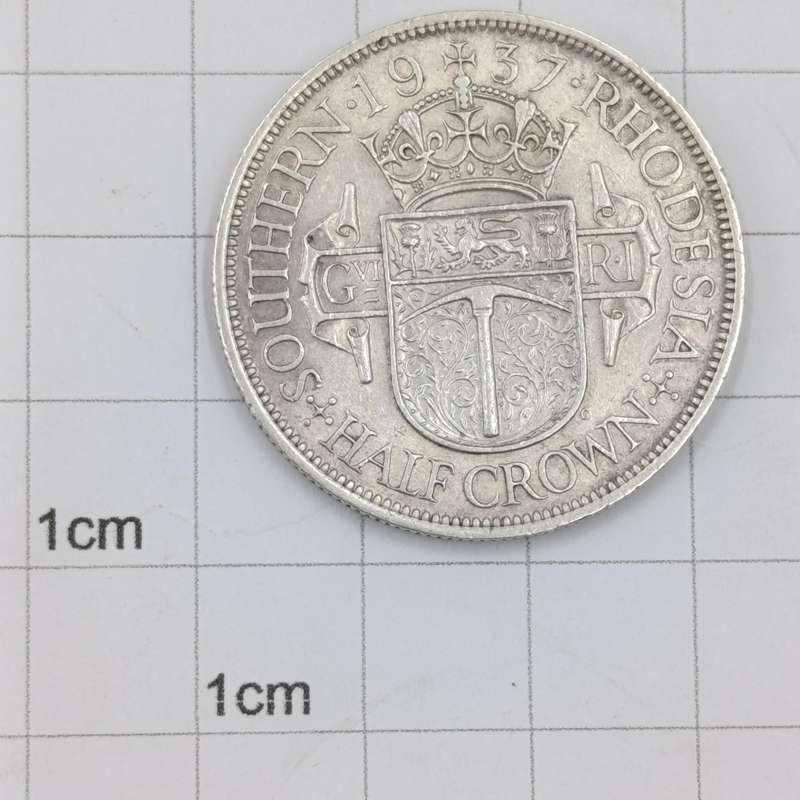1937 Southern Rhodesia silver half crown