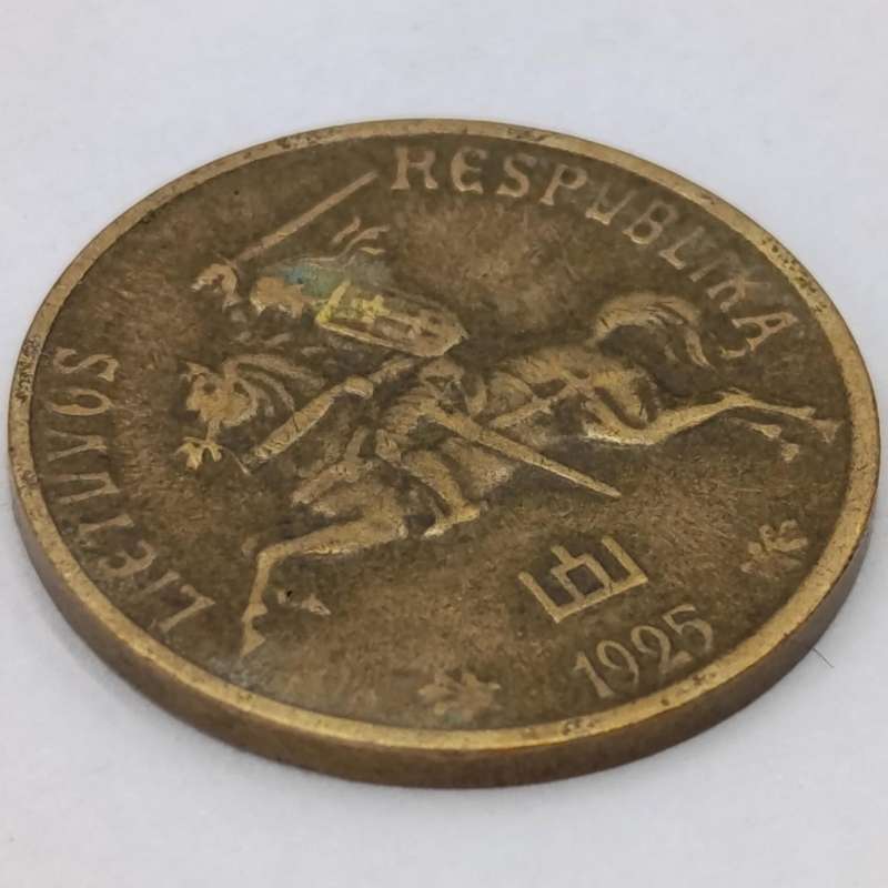 Lithuania 1925 Five Centai VF