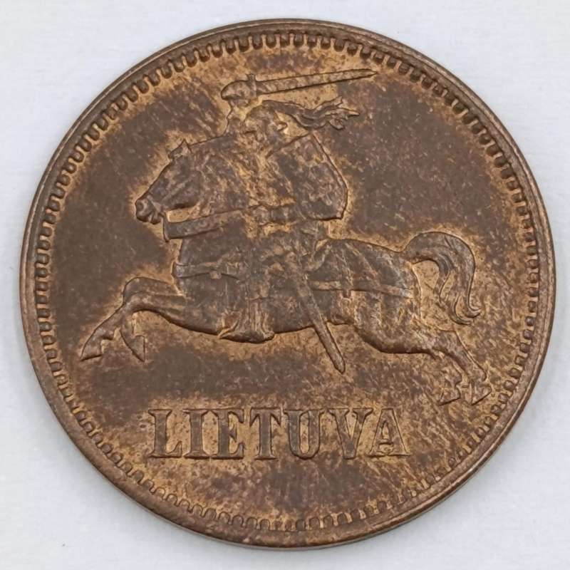 Lithuania 1936 uncirculated 5 cental