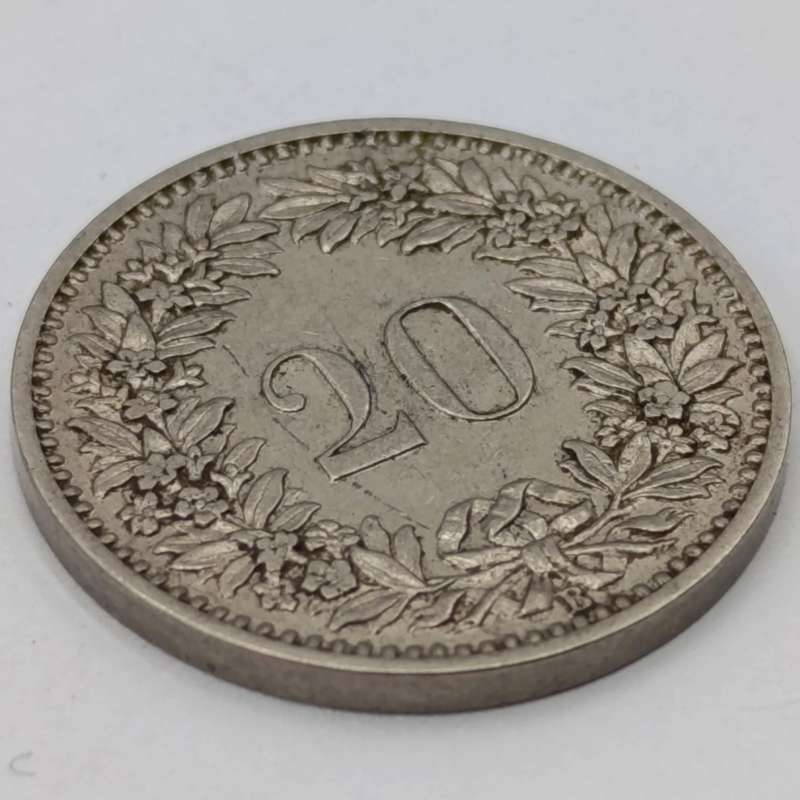 Switzerland 1891 Twenty Rappen XF