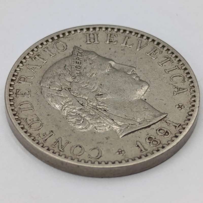 Switzerland 1891 Twenty Rappen XF