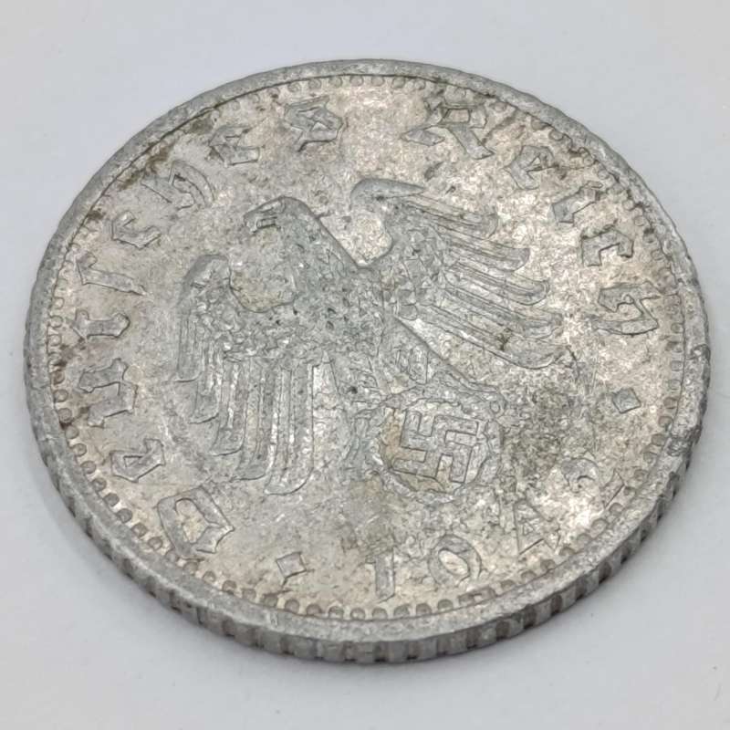 1942 F German Deutsches Reich 50 Reichspfennig