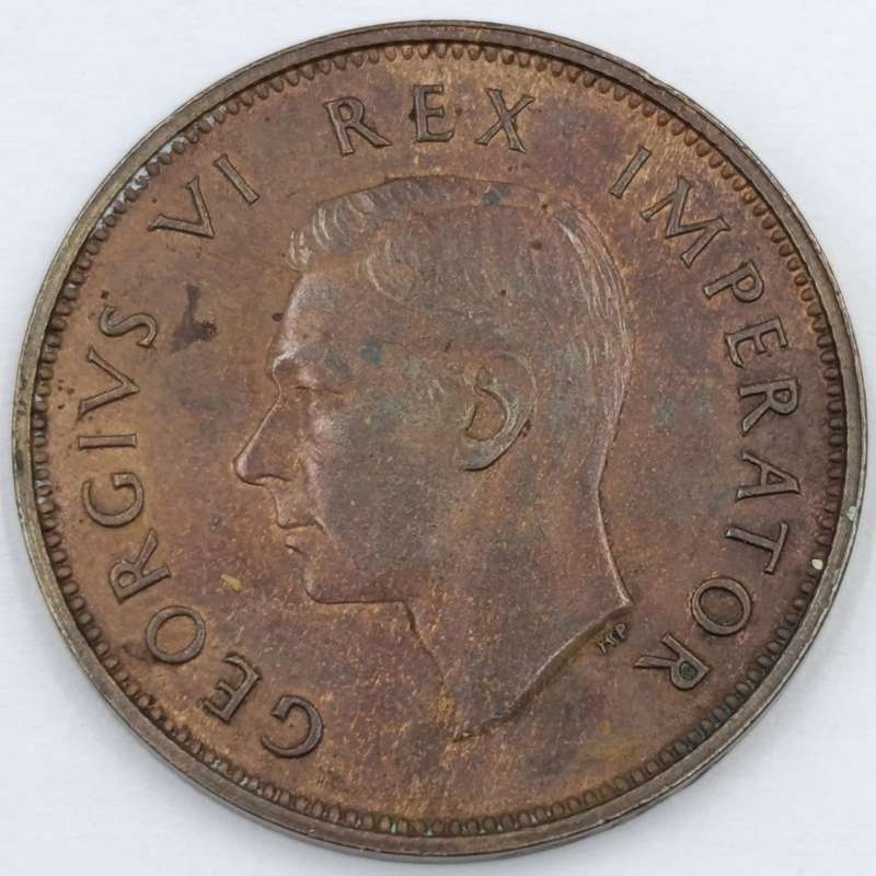 1938 South Africa Half Penny - UNC
