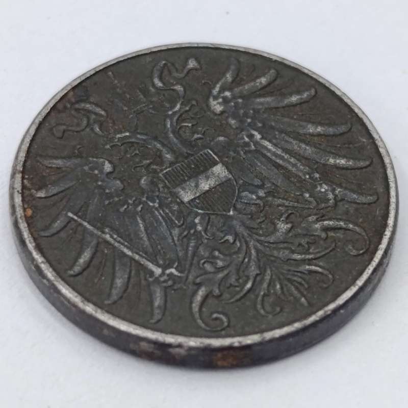 Austria 1918 Two Heller XF+/AU
