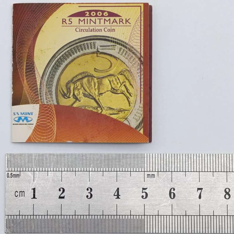 2006 RSA Oom Paul Mintmark R5 coin with certificate - Mintage 957
