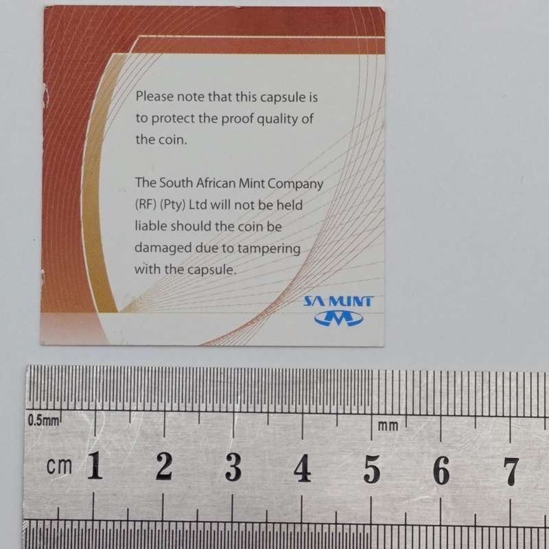 2006 RSA Oom Paul Mintmark R5 coin with certificate - Mintage 957
