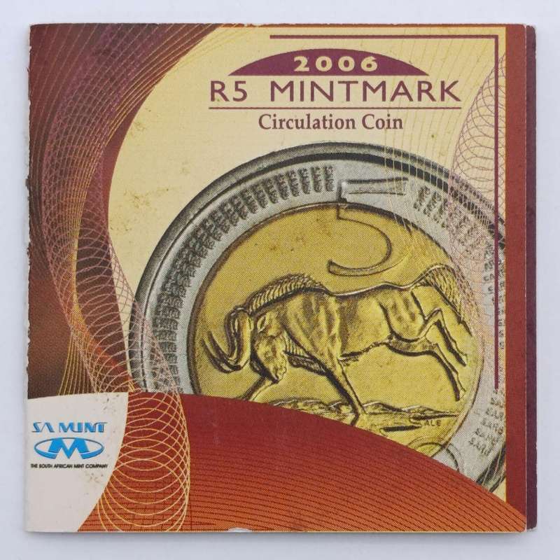 2006 RSA Oom Paul Mintmark R5 coin with certificate - Mintage 957