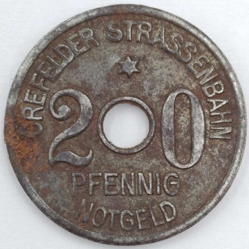 Germany 1919 Crefeld notgeld 20 Pfennig