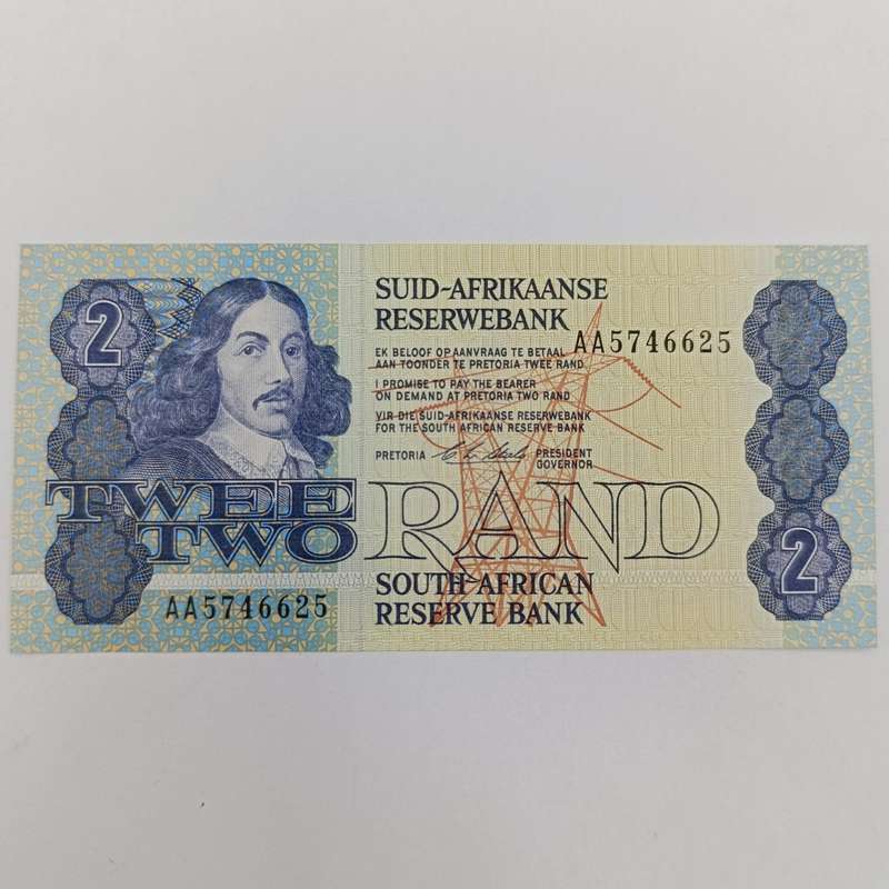 South Africa CL Stals lot of 10xR2 banknotes uncirculated with consecutive numbers