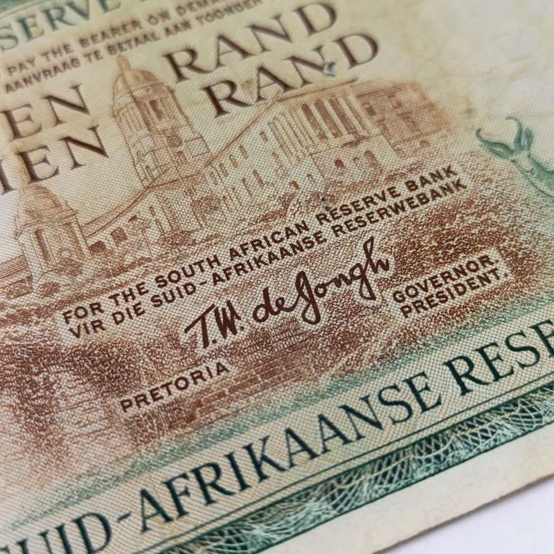 South Africa TW de Jongh 3rd Issue R10 replacement banknote W17