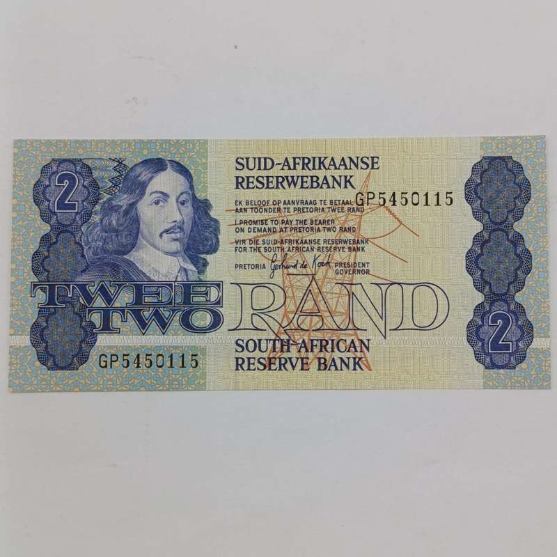 South Africa 3rd Issue GPC de Kock consecutive Lot of 3xR2 banknotes uncirculated