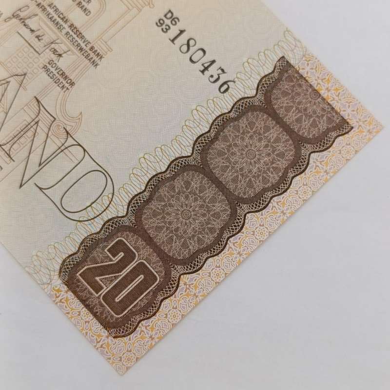 South Africa 3rd Issue Gerhard de Kock R20 banknote uncirculated