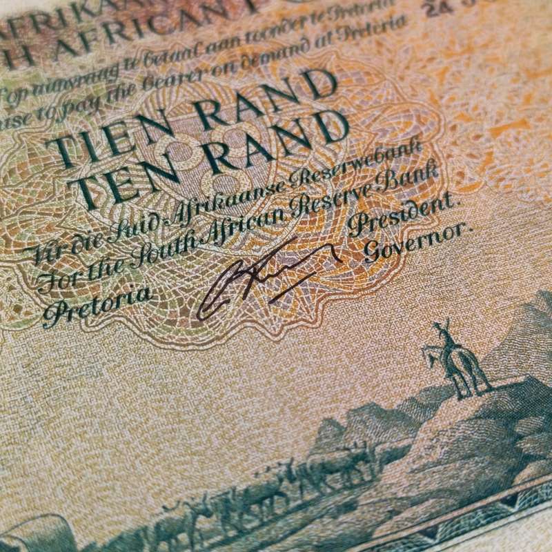South Africa Rissik R10 banknote First Issue