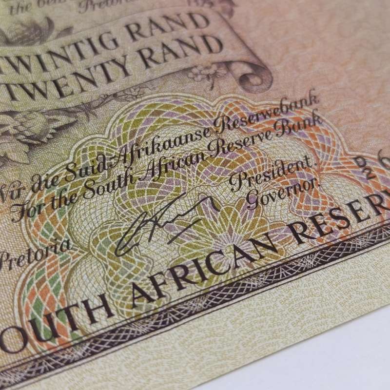 South Africa Rissik R20 banknote EF