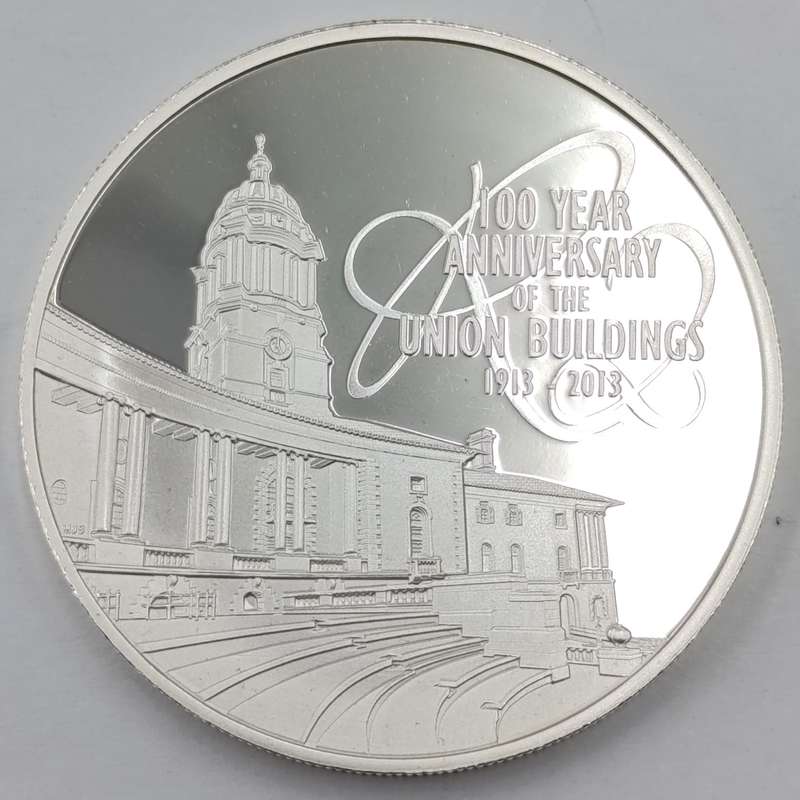 2013 RSA 100 Year Anniversary of the Union Buildings R2 prestige coin set with stamps
