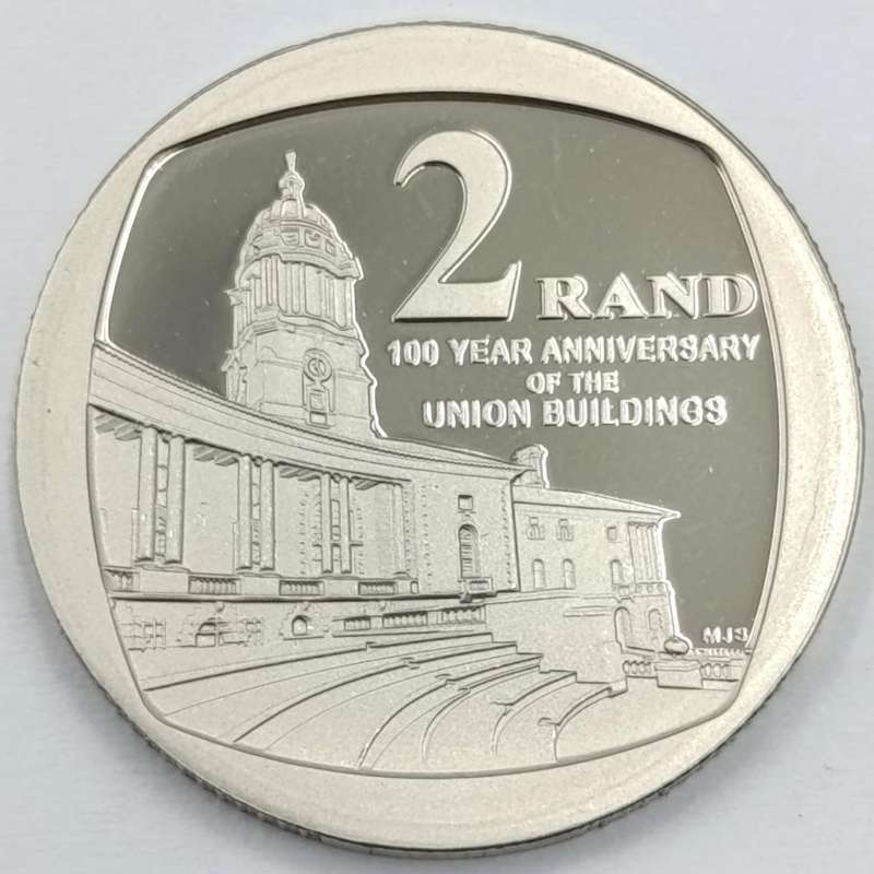 2013 RSA 100 Year Anniversary of the Union Buildings R2 prestige coin set with stamps