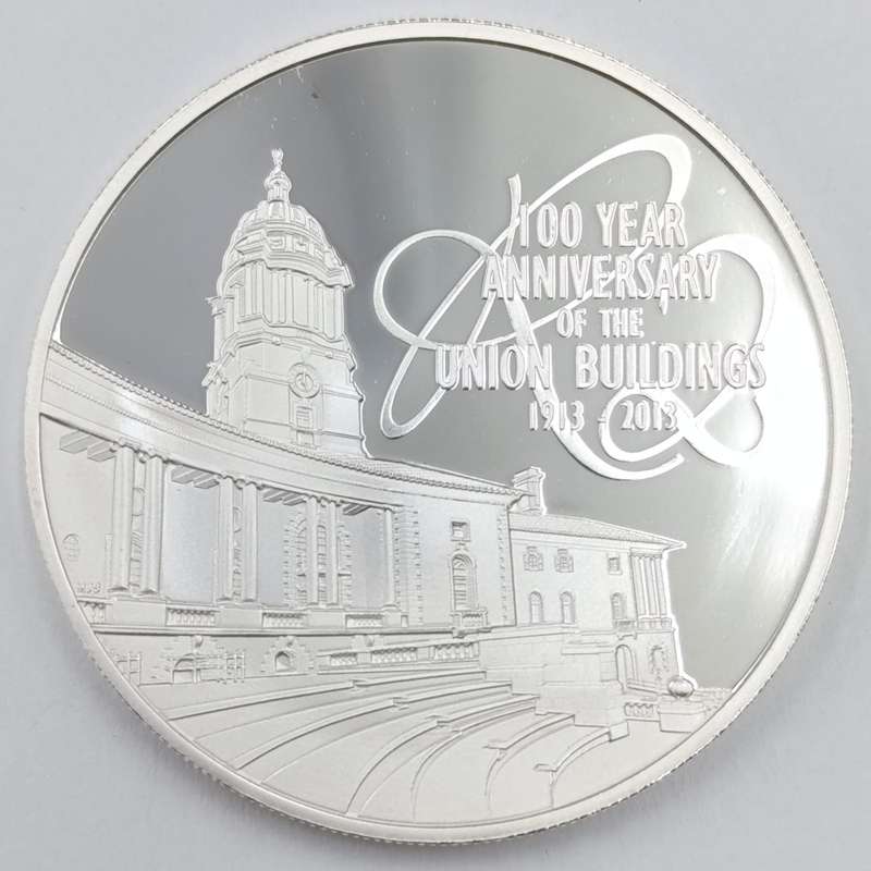 2013 RSA 100 Year Anniversary of the Union Buildings R2 prestige coin set with stamps