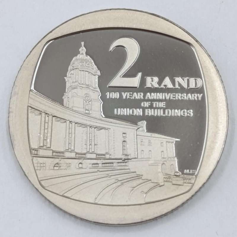 2013 RSA 100 Year Anniversary of the Union Buildings R2 prestige coin set with stamps