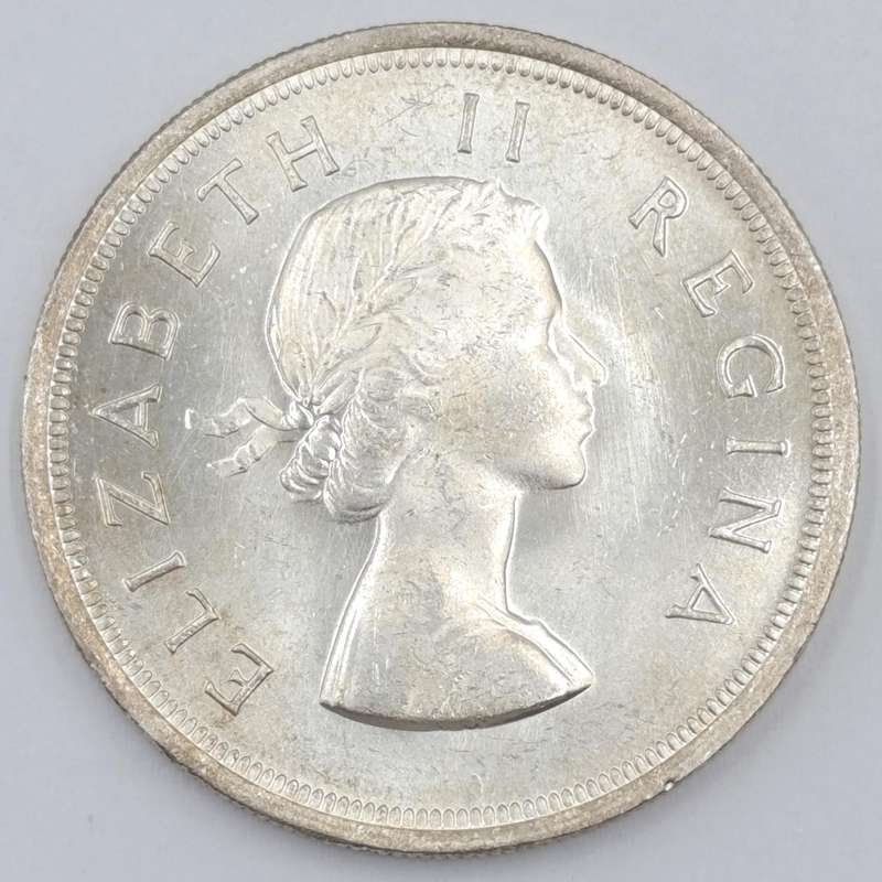 1947-1964 South African silver crown set in case - 1959 and 1962 in top condition