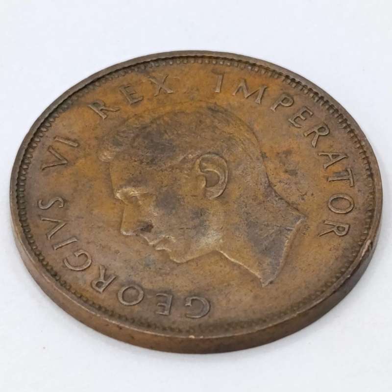 South Africa 1947 Half Penny XF+