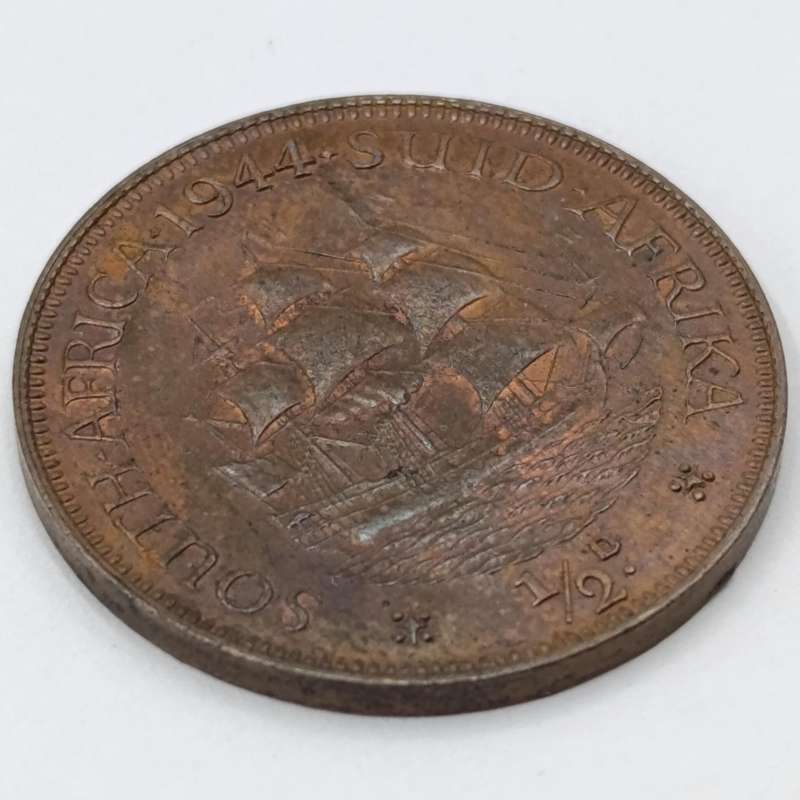 South Africa 1944 Half Penny unc