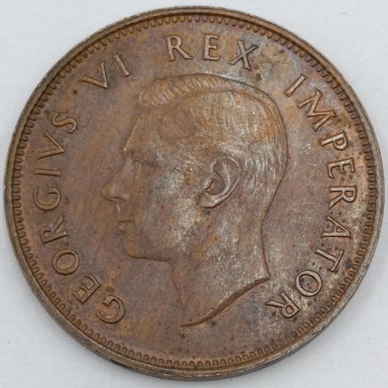 South Africa 1944 Half Penny unc