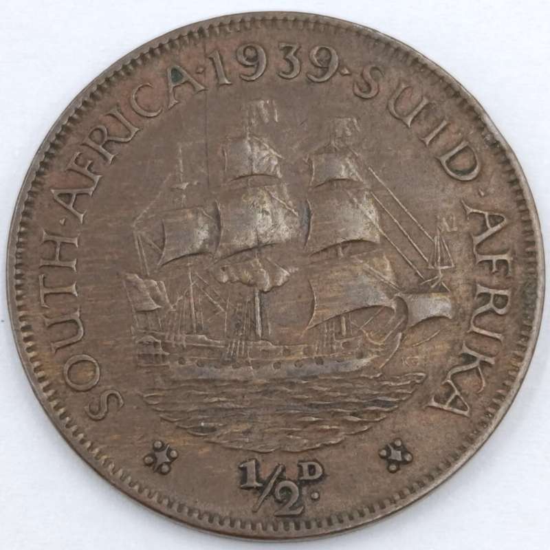 South Africa 1939 Half Penny EF