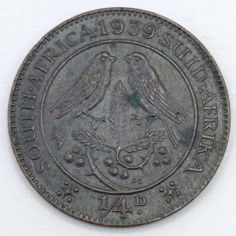 South Africa 1939 Farthing AU+