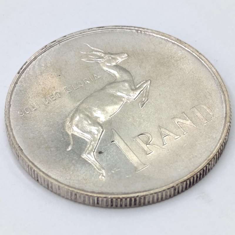 South Africa 1965 English proof silver R1