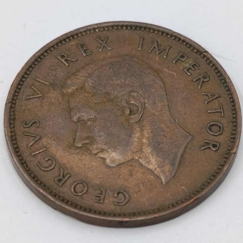 South Africa 1937 Half Penny VF+