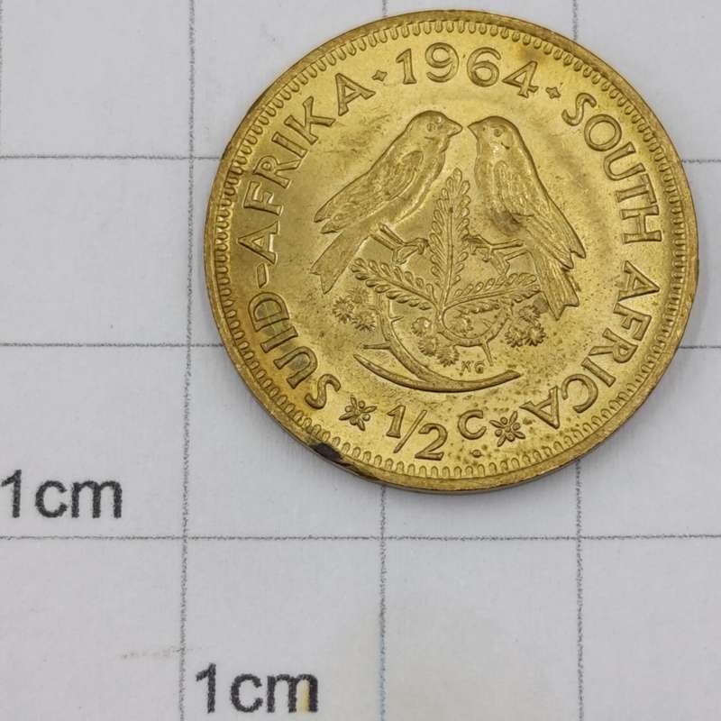 1964 RSA coin set - uncirculated and AU 1/2 cent to 50 cent