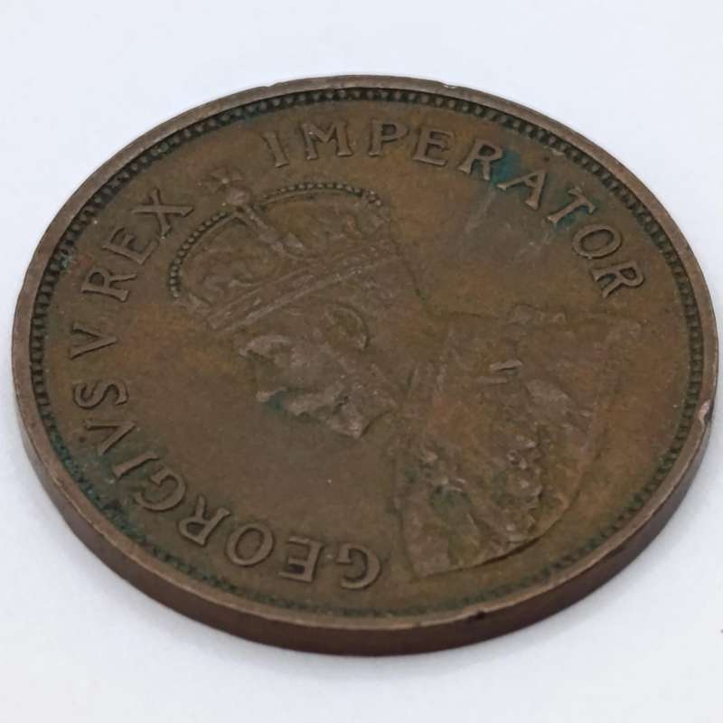 1934 South Africa Half Penny XF excellent rim