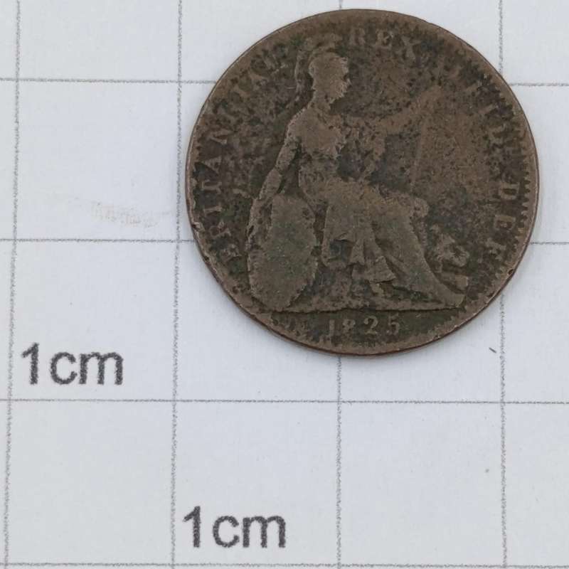 1825 Great Britain Half Penny