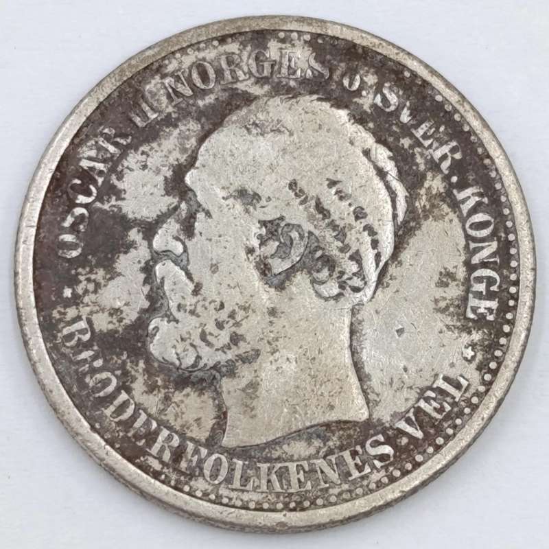 1894 Norway 1 Krone Low mintage
