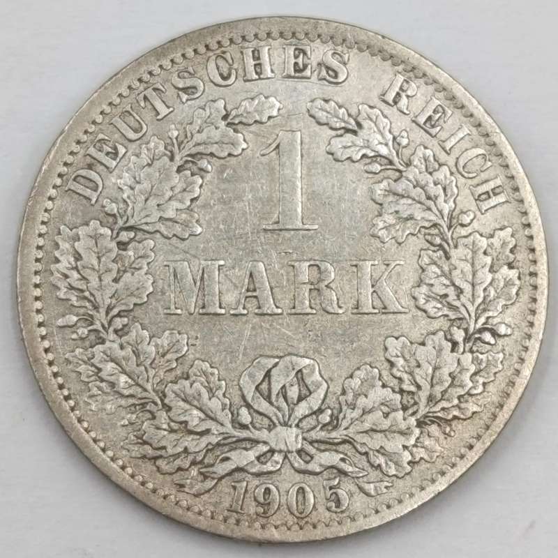 Germany 1905 One Mark VF - A mintmark