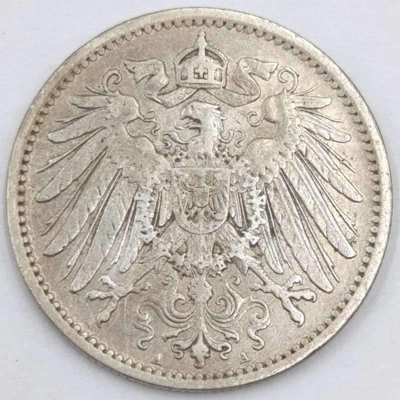 Germany 1905 One Mark VF - A mintmark