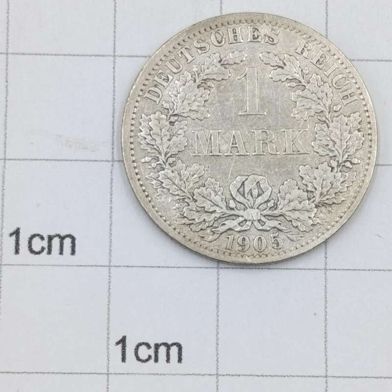 Germany 1905 One Mark VF - A mintmark