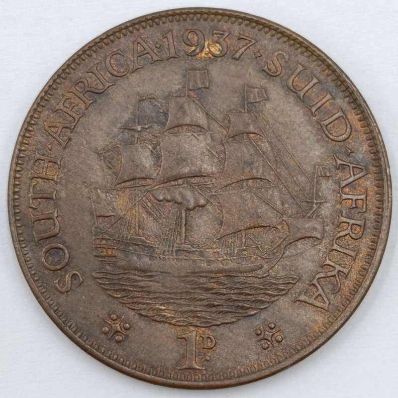 1937 South Africa Penny AU