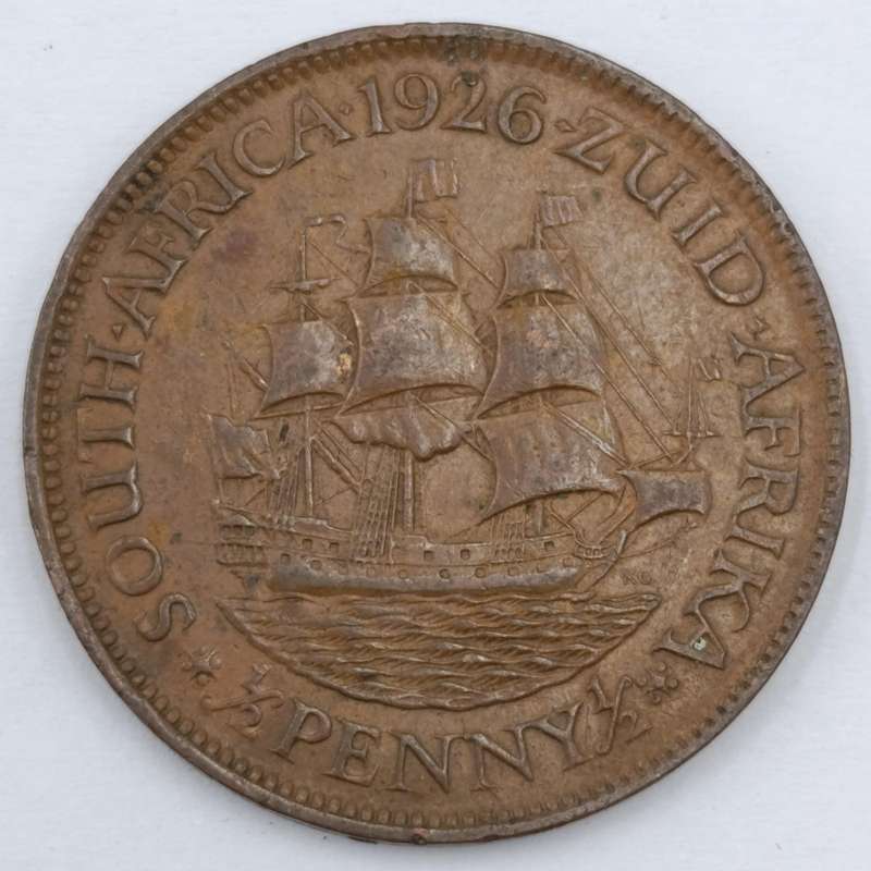 1926 South Africa Half Penny XF