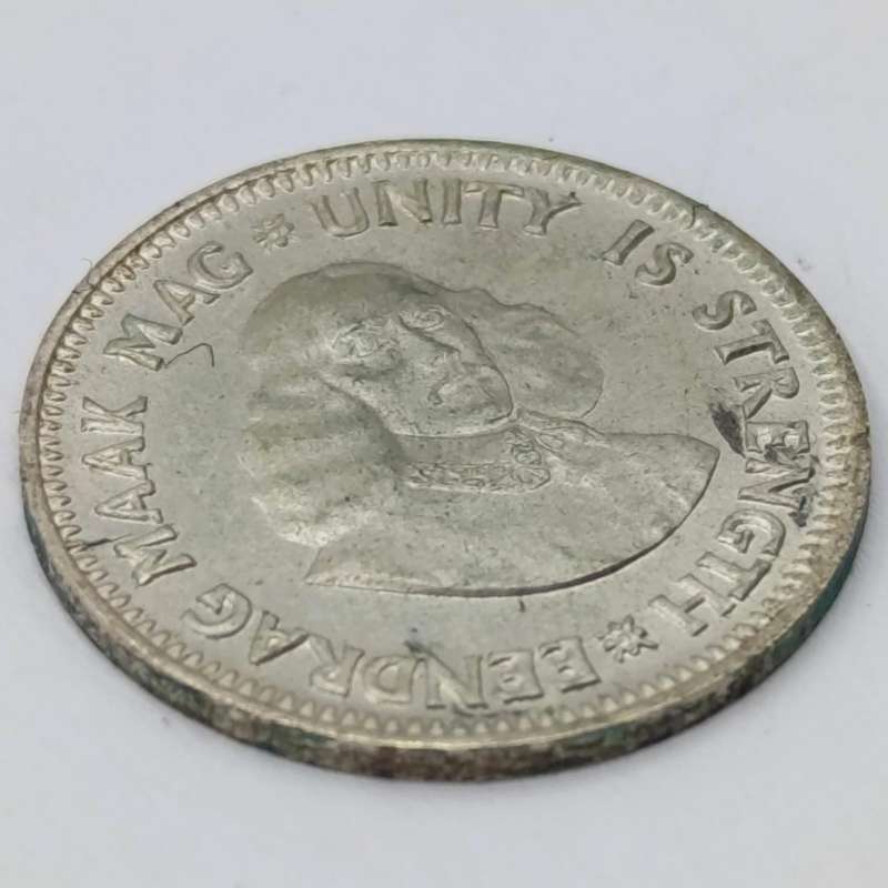 1962 South Africa 2 1/2c with low mintage only 8745 minted