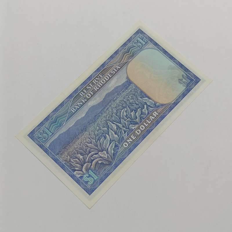 Rhodesia One dollar banknote Salisbury 2 August 1979 uncirculated