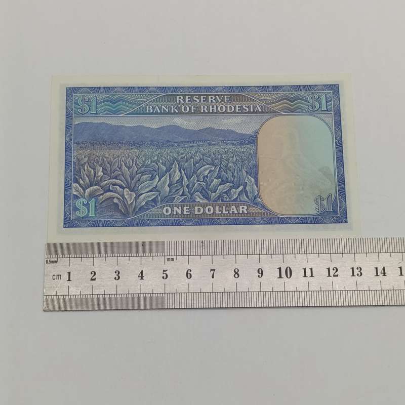 Rhodesia One dollar banknote Salisbury 2 August 1979 uncirculated