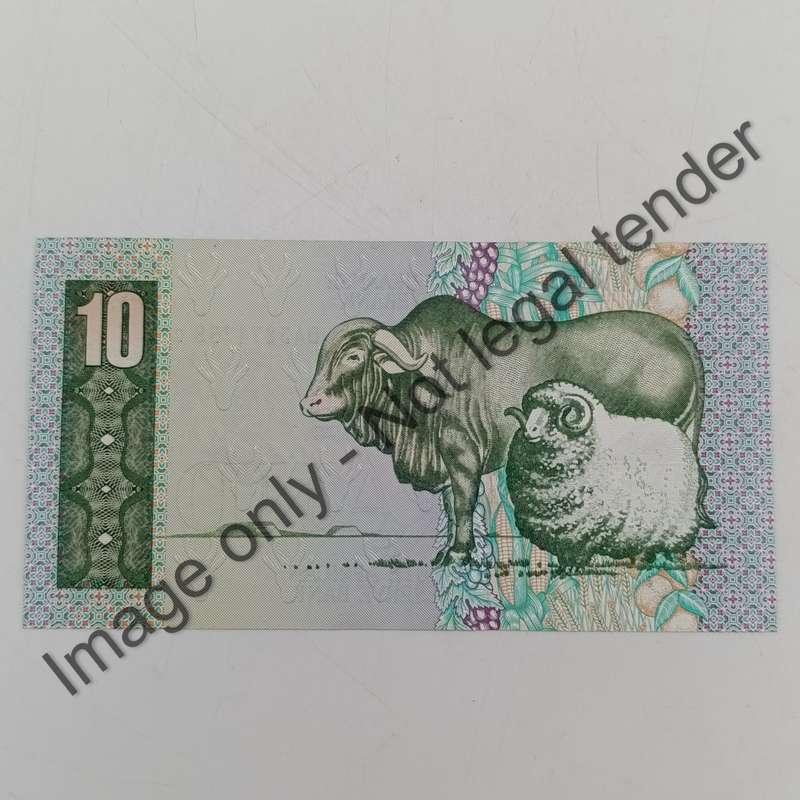 Pair of 1985 GPC de Kock R10 notes uncirculated in sequence