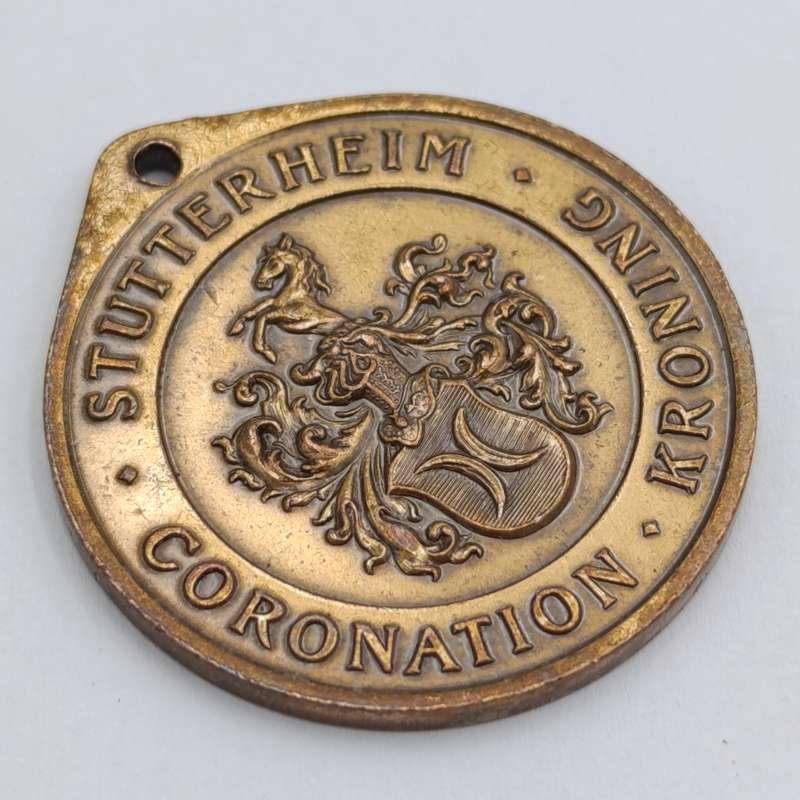 1953 Queen Elizabeth Coronation medallion for the town Stutterheim