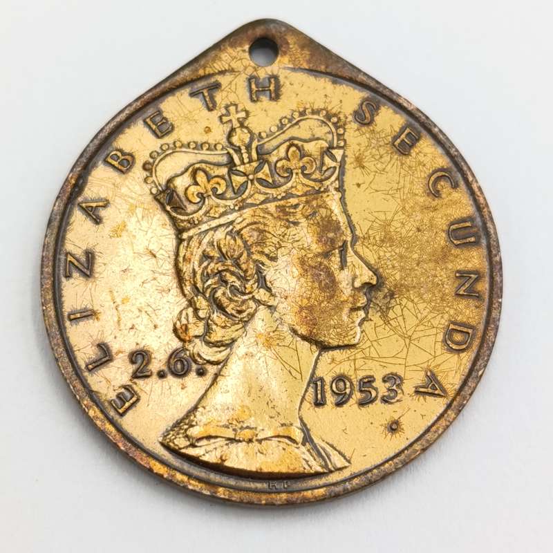 1953 Queen Elizabeth Coronation medallion for the town Stutterheim