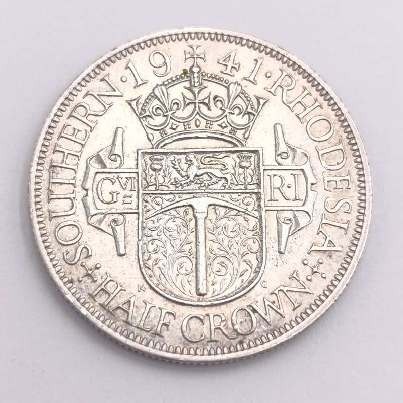 Southern Rhodesia 1941 half crown AU