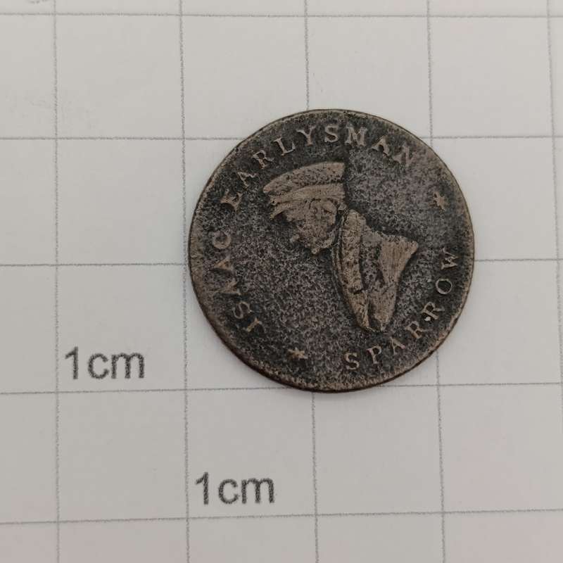 1825 United Kingdom 1/4 Penny advertising medallion - Ironmonger Bishopsgate London