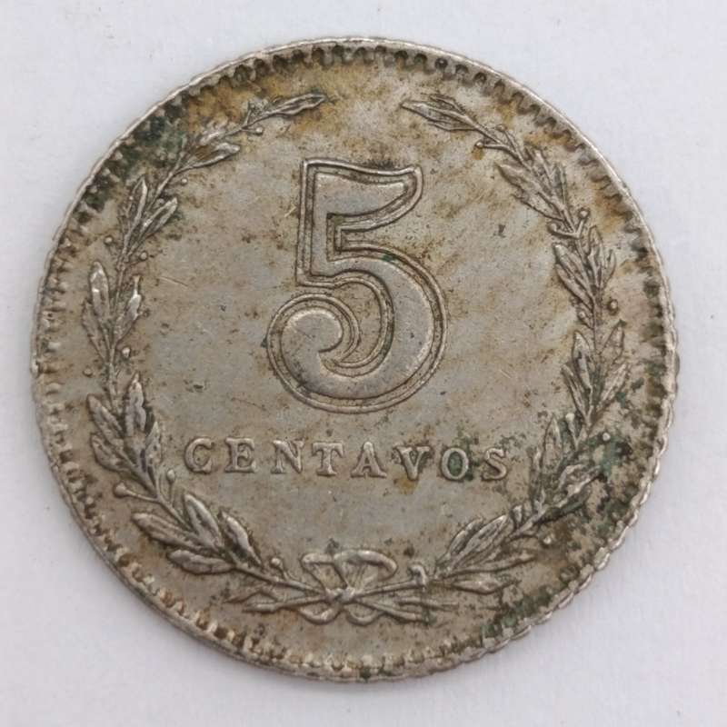 Argentina 5 Centavos 1904 XF+